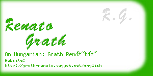 renato grath business card